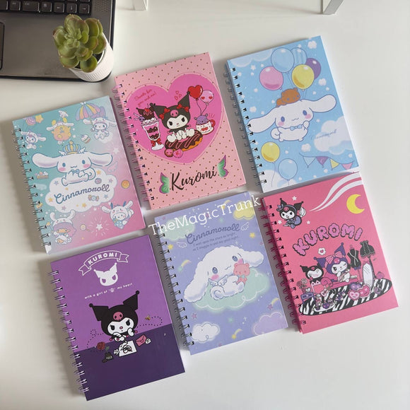 Sanrio Spiral Hard Bound Notebook Diary ( 1pc )