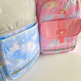 Rainbow Ombre High School Backpack ( 1 pc )