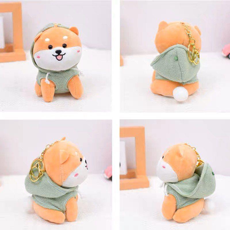Puppy Hoddie Plush Keychain ( 1pc )