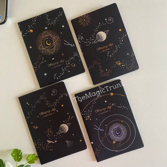 Aesthetic Black Pages Notebook Diary A5 ( 1pc )