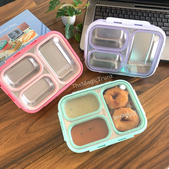 Bento Meal Stainless Steel Box 100% Leakproof ( 1pc )