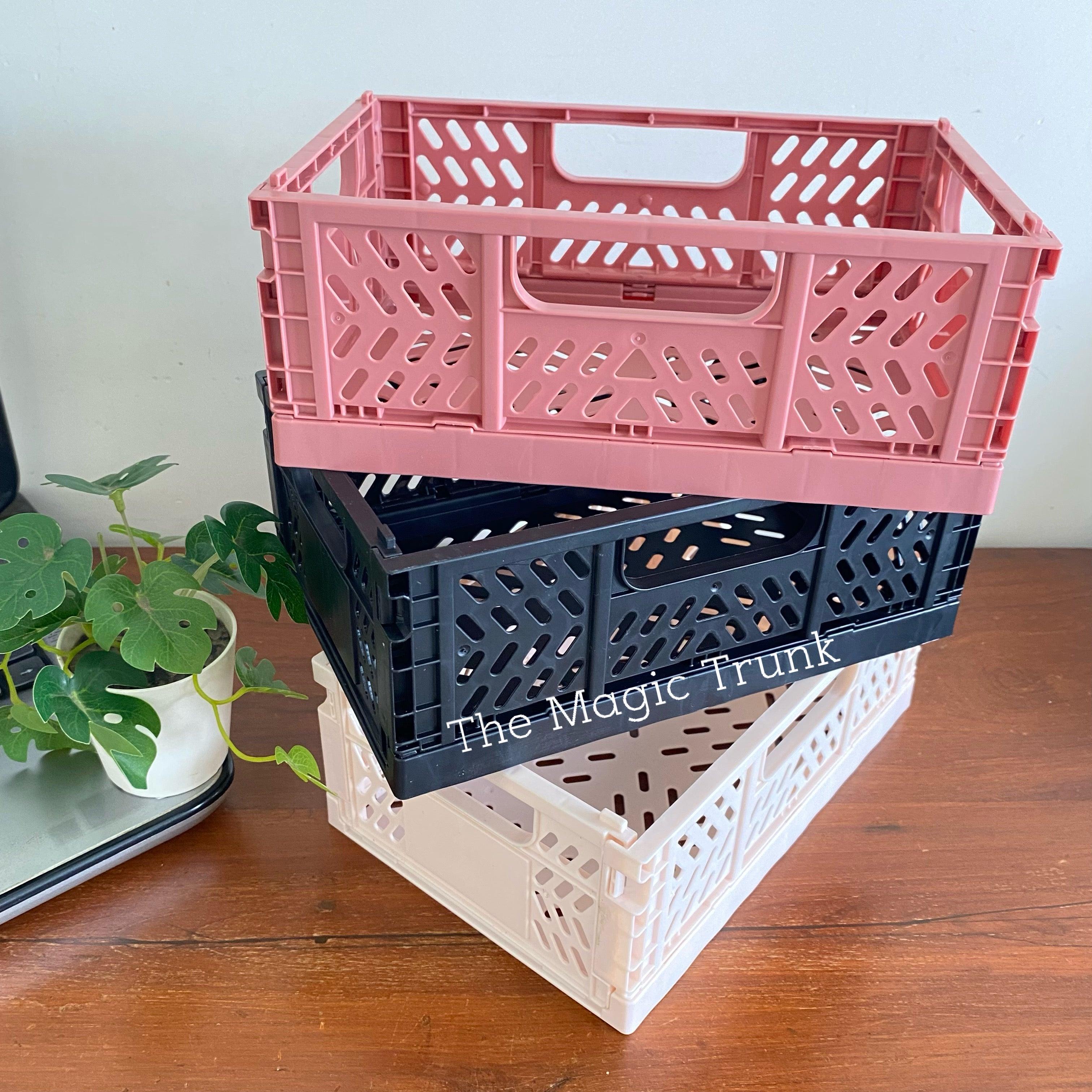 Storage Organizer Crates Foldable & Stackable ( 1pc )