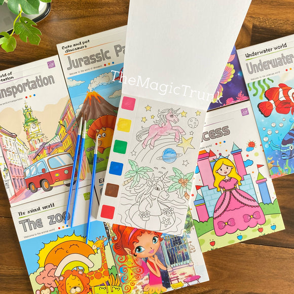 Magic Water Color Painting Doodle Book ( 1 pc )