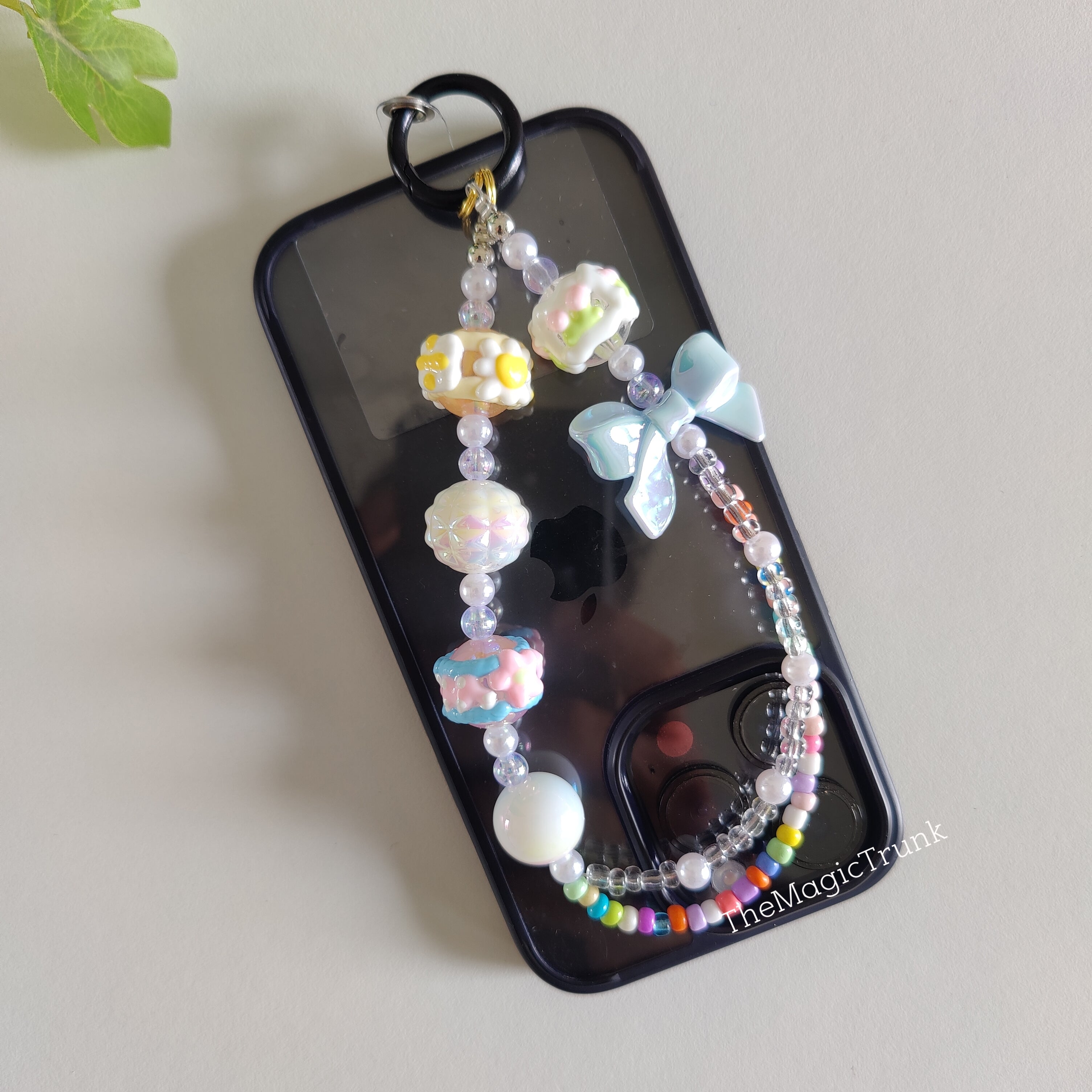 Candy Bead Mobile Phone Charm ( 1pc )