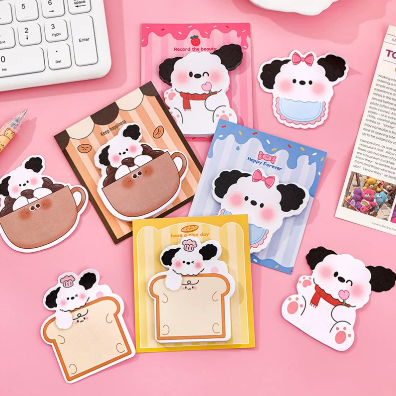 Cute Puppy Sticky Notes ( 1pc )