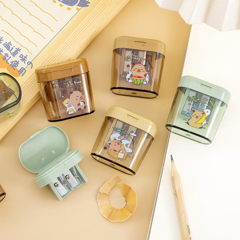 Capybara Dual Pencil Sharpener ( 1pc ) – The Magic Trunk