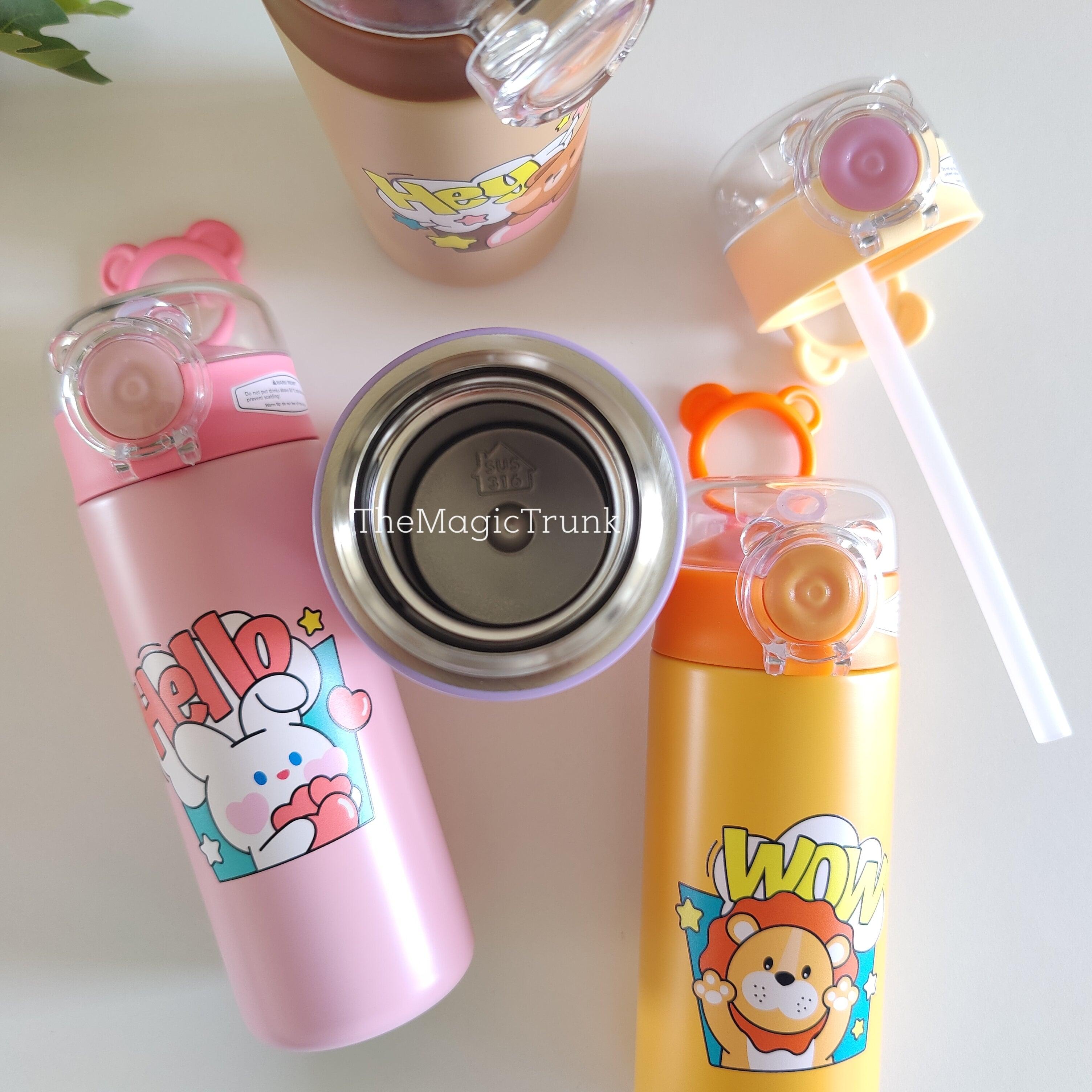 Unicorn Lion Bear Bunny Sipper Steel Doubled Walled Insulated Bottle ( 1pc )