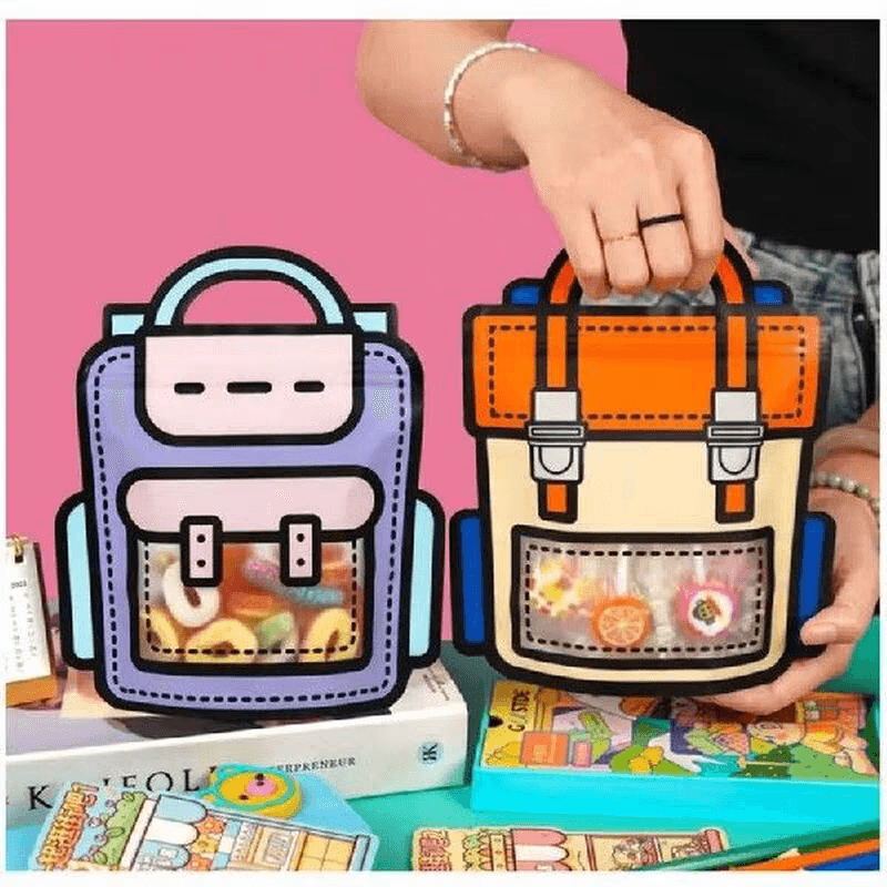 3D Candy Zip Lock Bags 2pc - Main Image