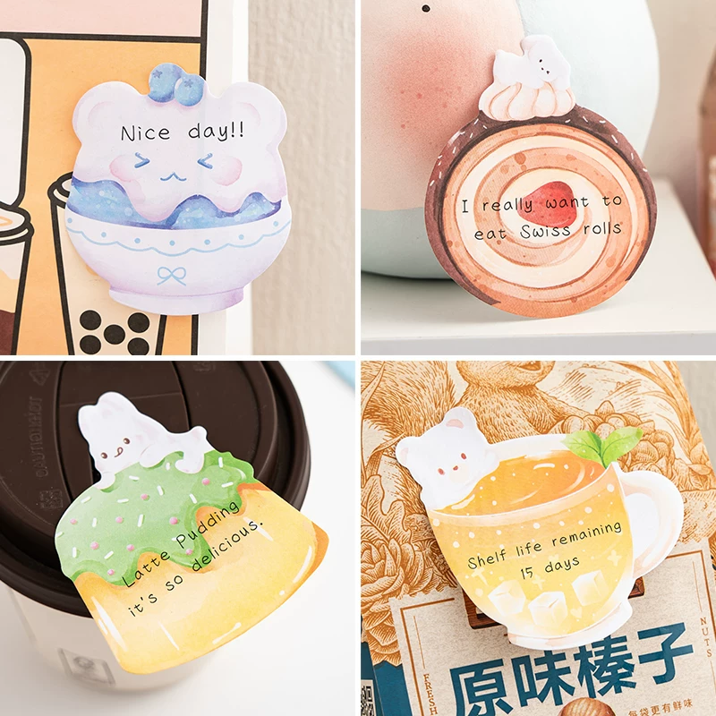 Cute Dessert Sticky Notes ( 1pc )