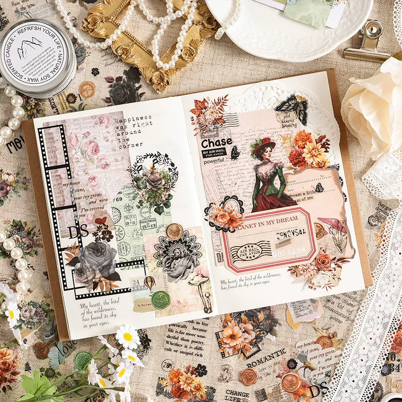 Flower Bud Journaling Scrapbooking Sticker Sheets ( 6 sheets )