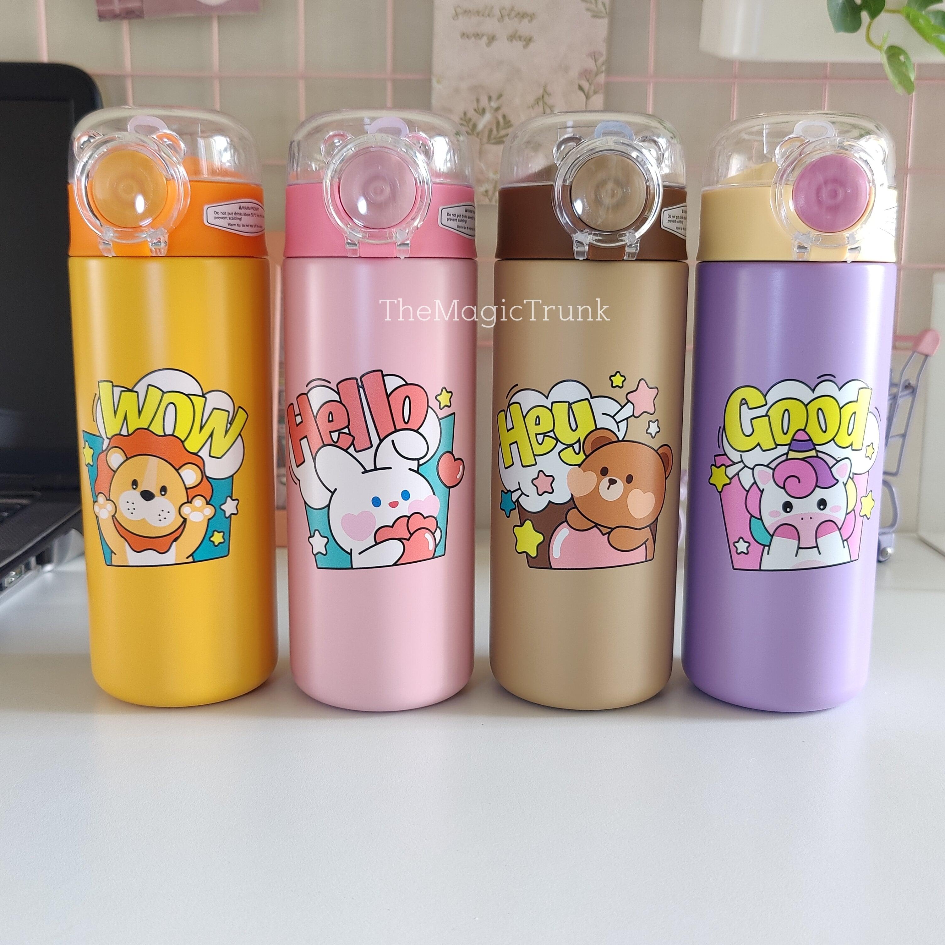 Unicorn Lion Bear Bunny Sipper Steel Doubled Walled Insulated Bottle ( 1pc )