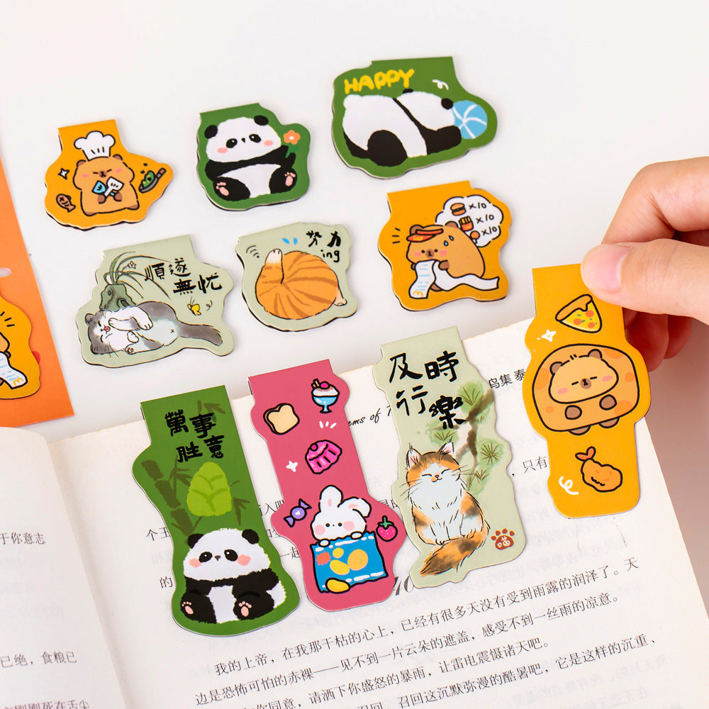 Cute Kawaii Magnetic Bookmarks ( 3pcs )