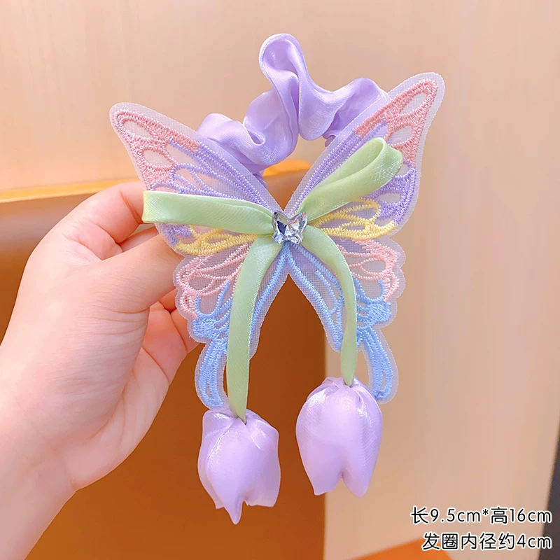 Butterfly Tulip Hair Scrunchie ( 1pc )
