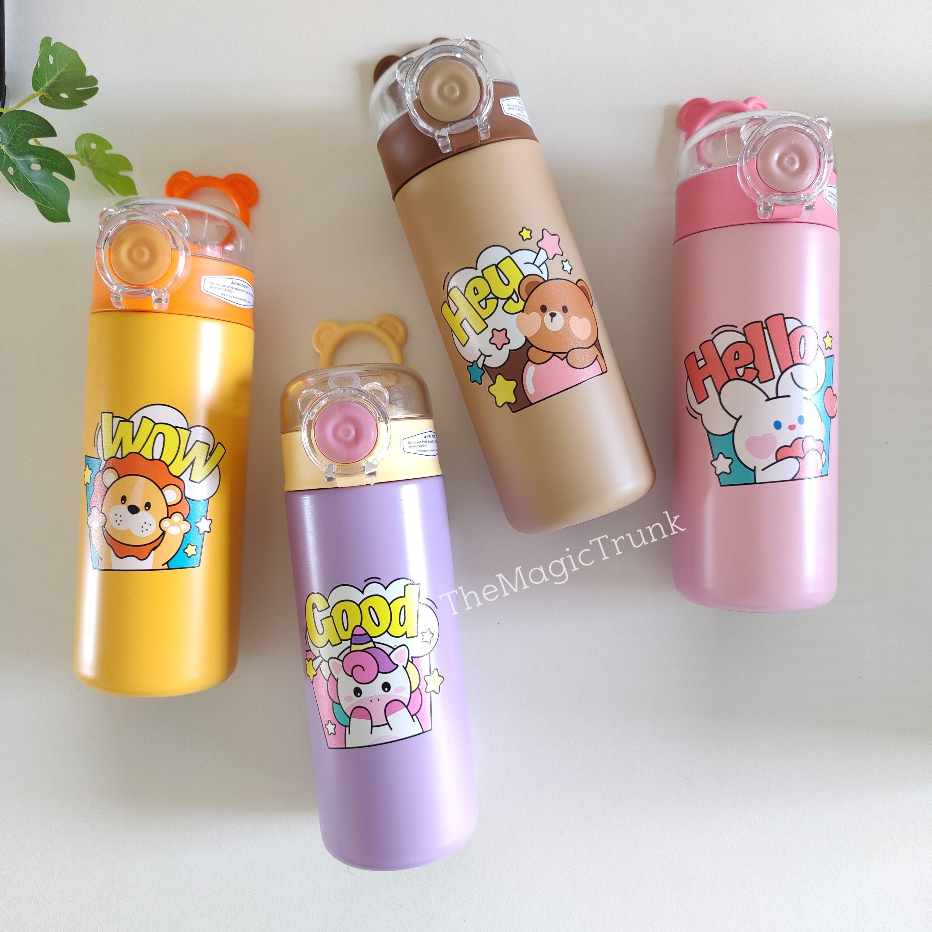 Unicorn Lion Bear Bunny Sipper Steel Doubled Walled Insulated Bottle ( 1pc )