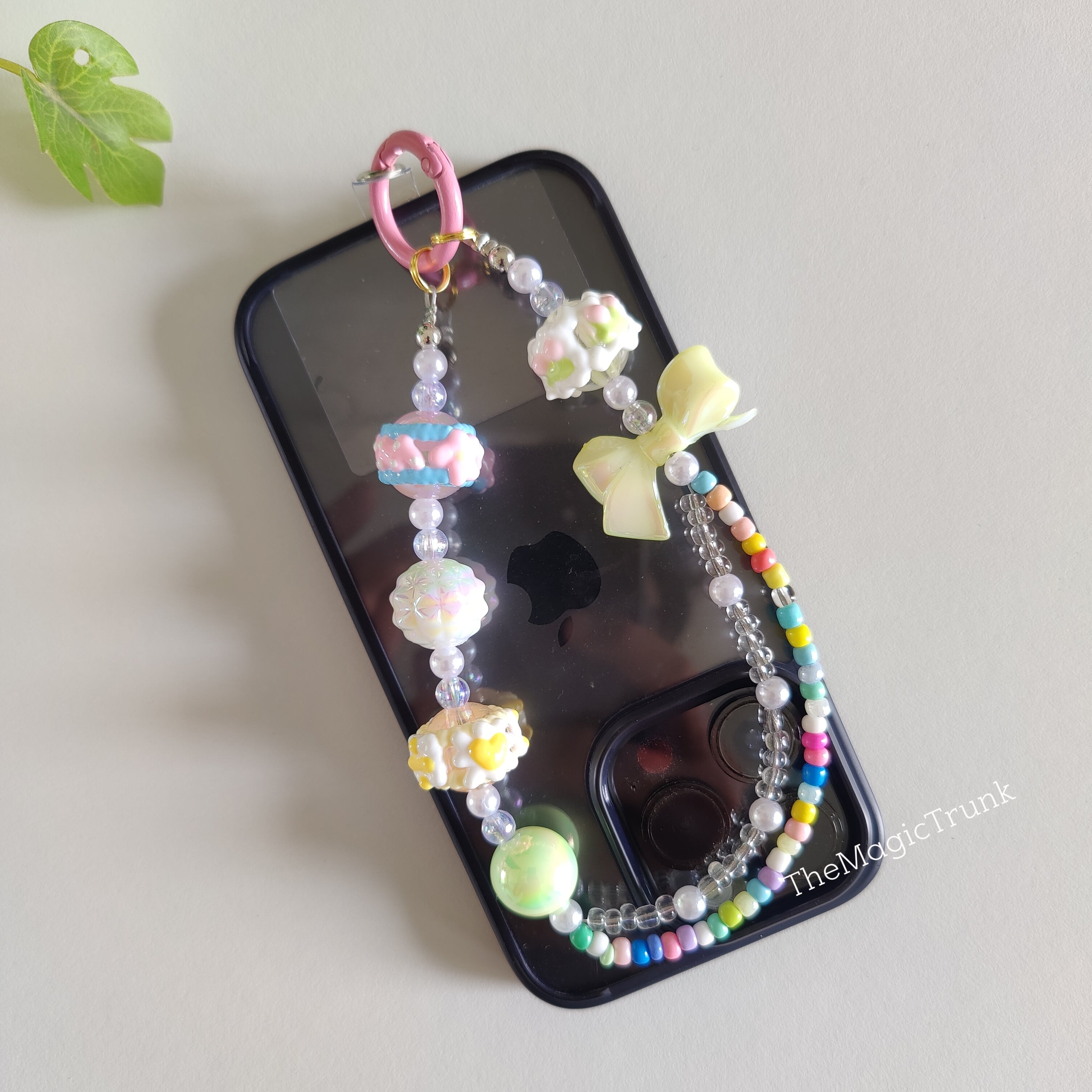 Candy Bead Mobile Phone Charm ( 1pc )