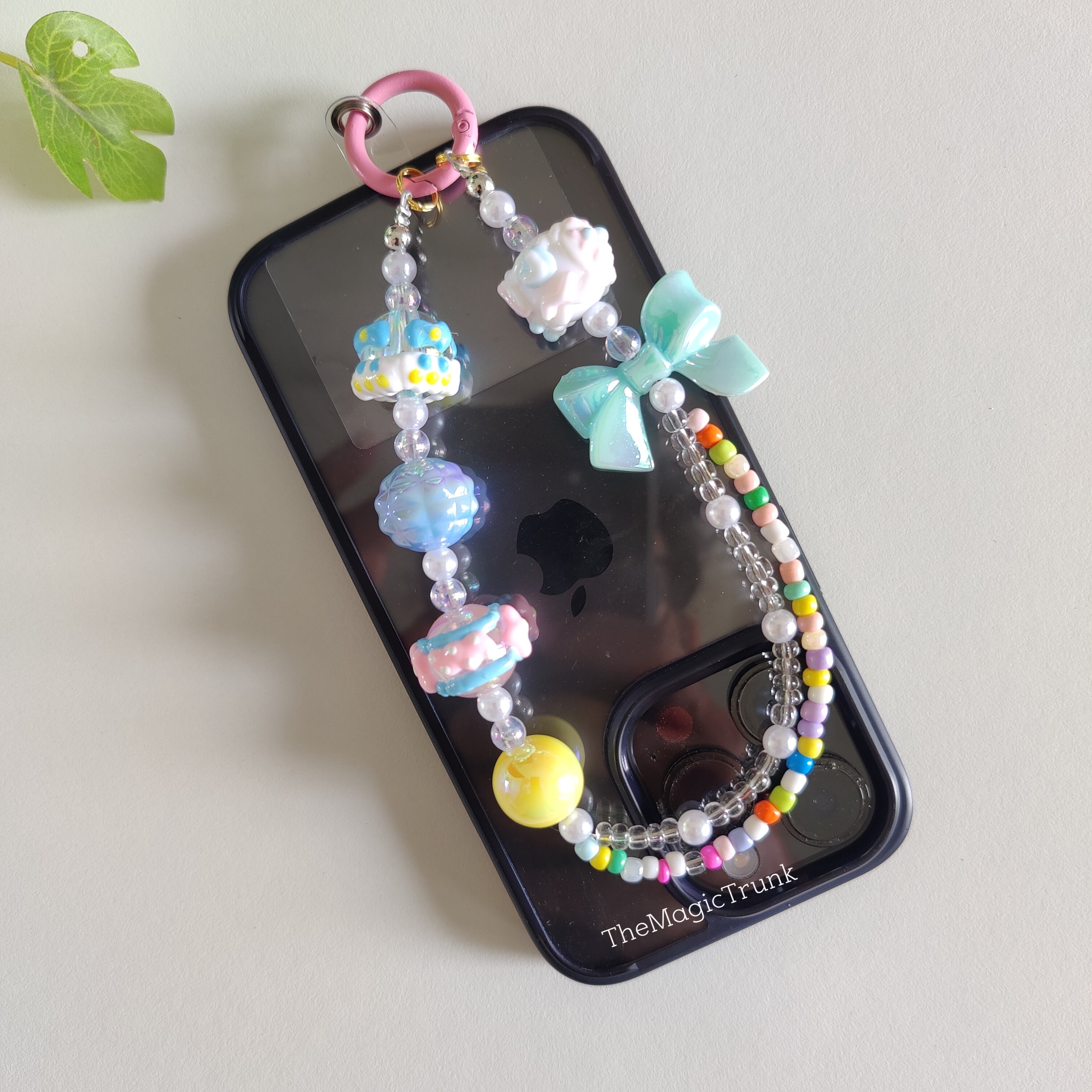 Candy Bead Mobile Phone Charm ( 1pc )