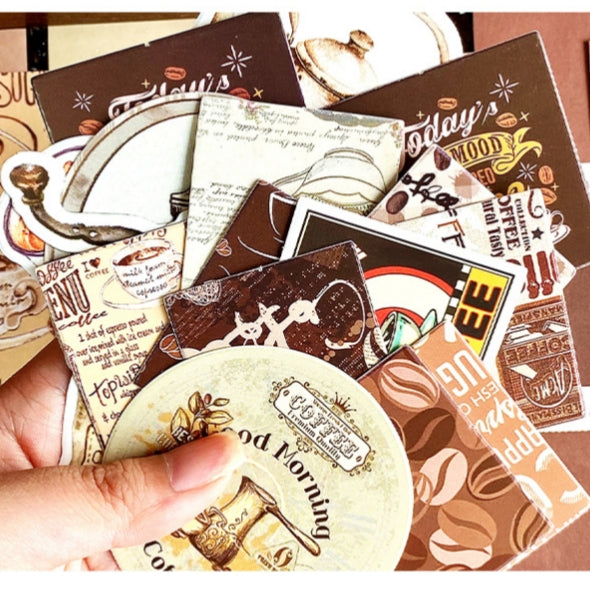 Coffee Bazaar Vintage Journal Scrapbook Gift Set ( 1 set )
