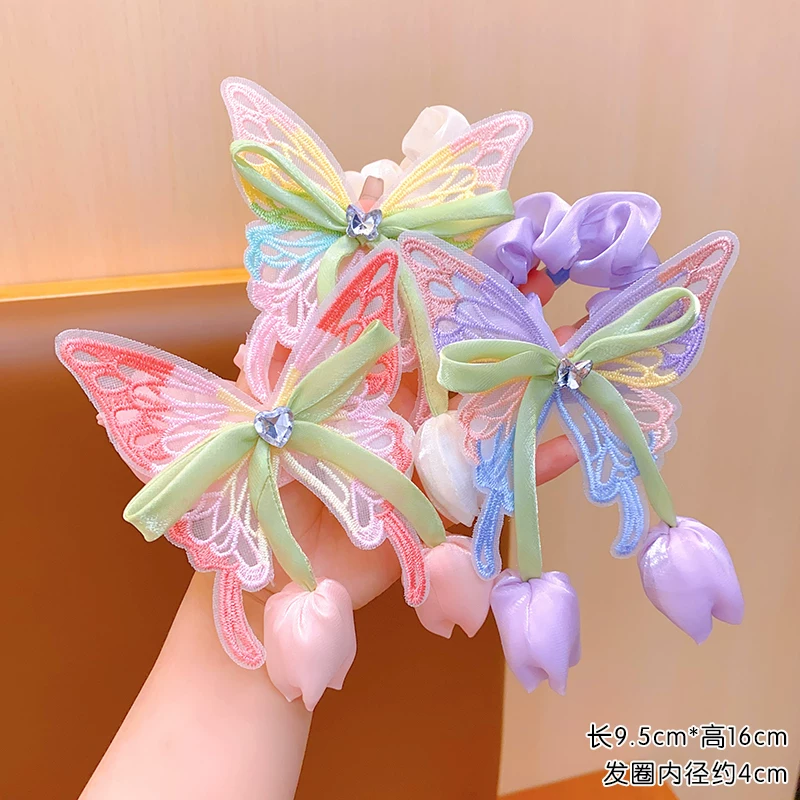Butterfly Tulip Hair Scrunchie ( 1pc )