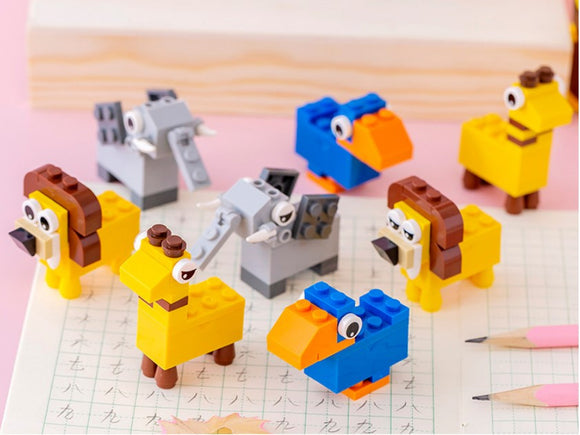 DIY Animal Puzzle Lego Pencil Sharpener (1 pc )