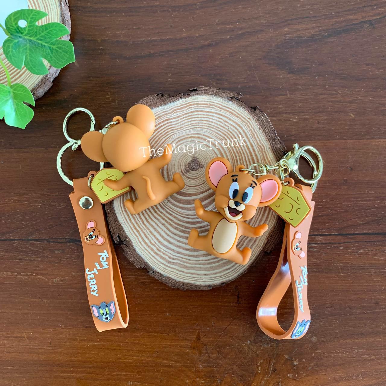 Tom & Jerry Keychain with Charm ( 2 pc )