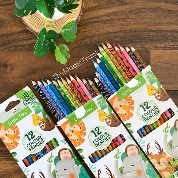 Jungle Theme Color Pencils ( 12pcs )
