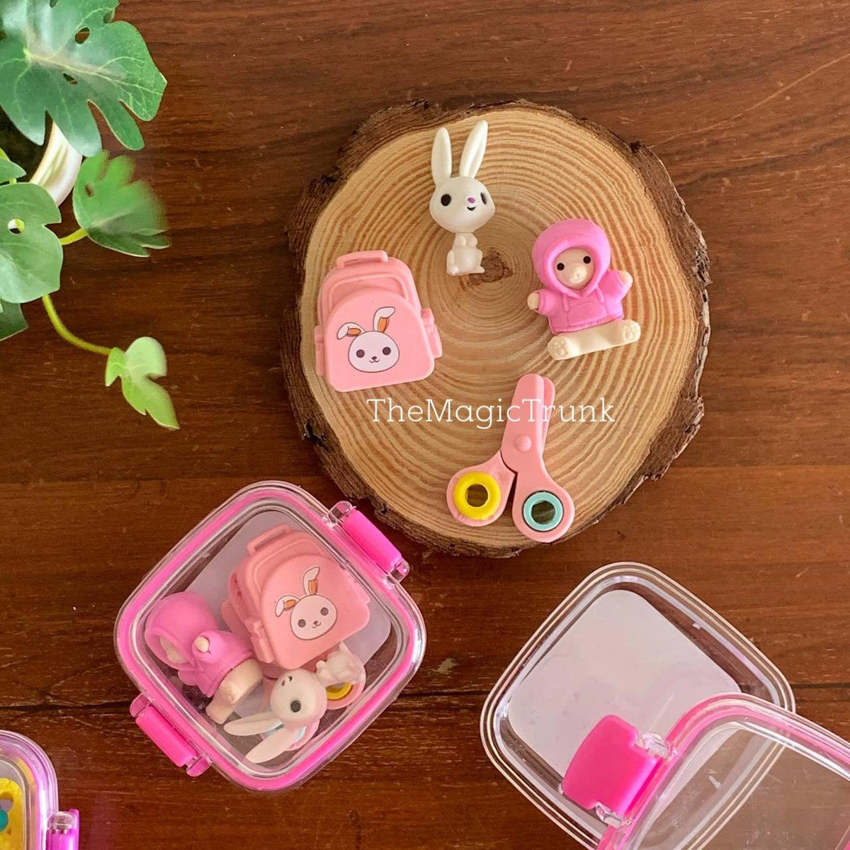 Collectible Fancy Eraser Set ( 1 set ) The Magic Trunk