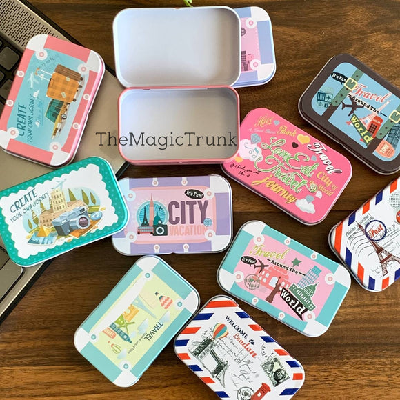 Travel Theme Tin Box ( 1pc )