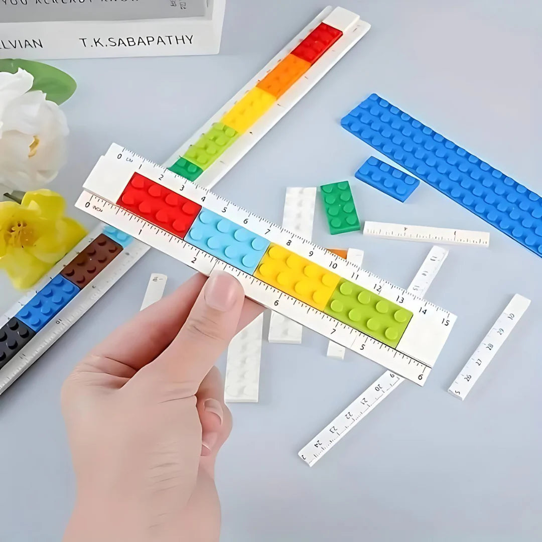 DIY Lego Puzzle School Ruler Scale ( 1pc )