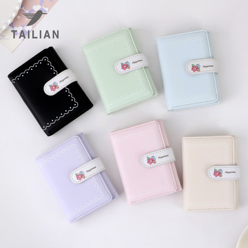 Pastel Floral 3 Fold Wallet ( 1pc )