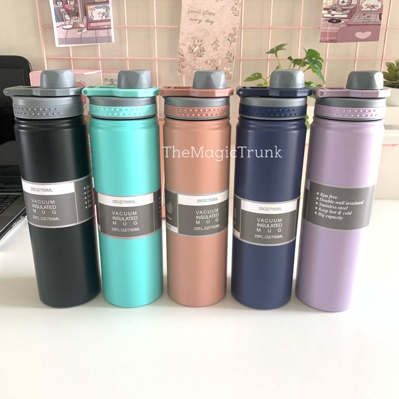 Premium Double Walled Stainless Steel Bottle ( 1pc )