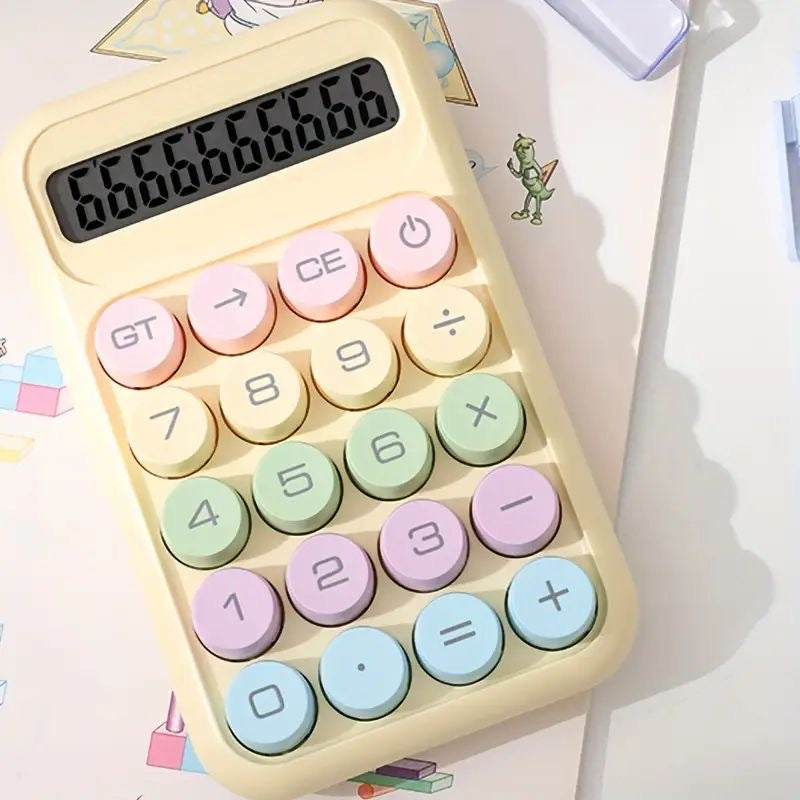 Pastel Aesthetic Calculator Battery Operated ( 1pc )