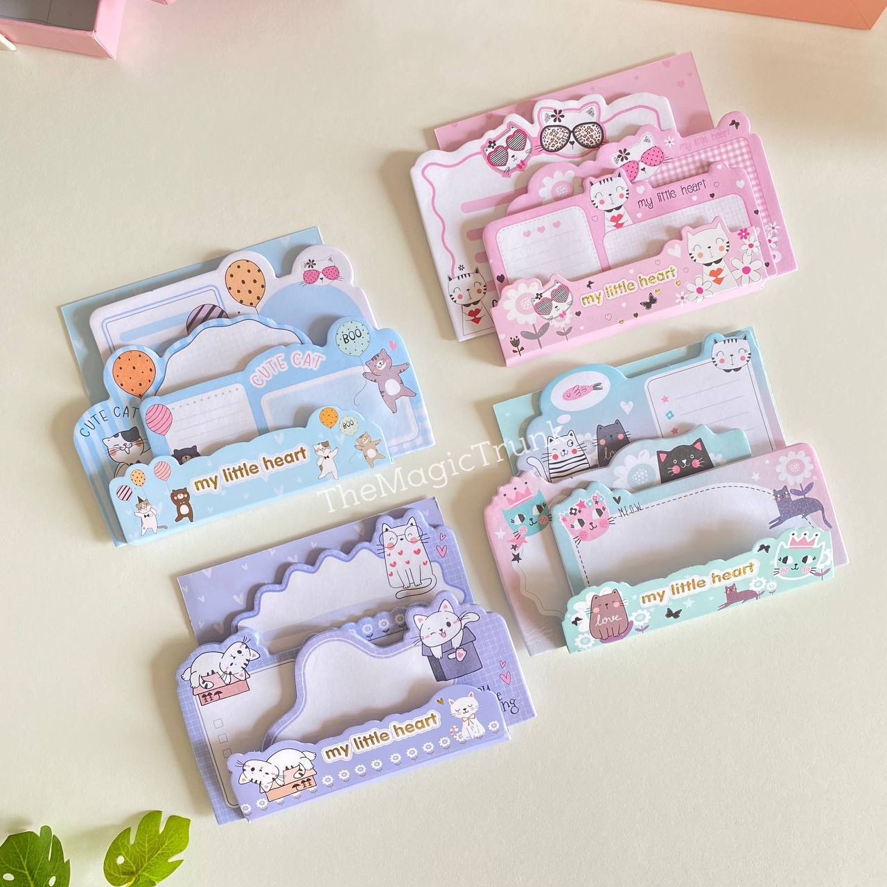 Cat Aesthetic Sticky Notes Set ( 1pc )