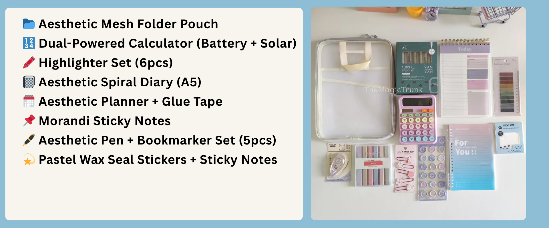 Aesthetic Mesh Folder Combo