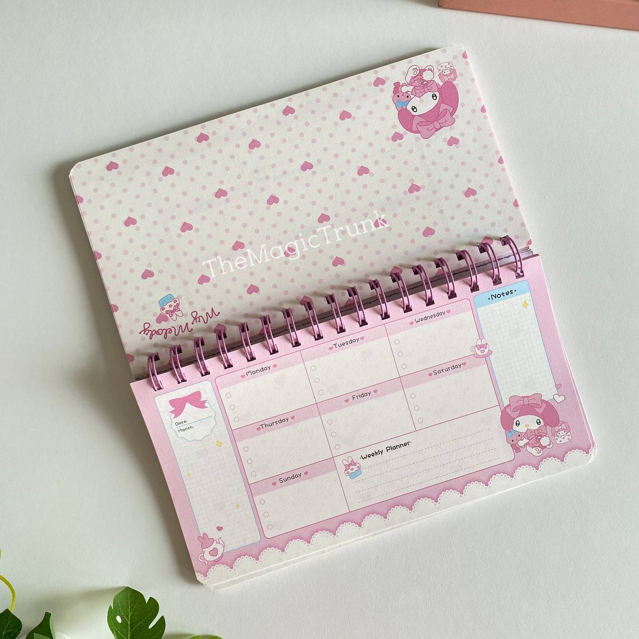 Sanrio Weekly Planner Spiral Diary ( 1pc )