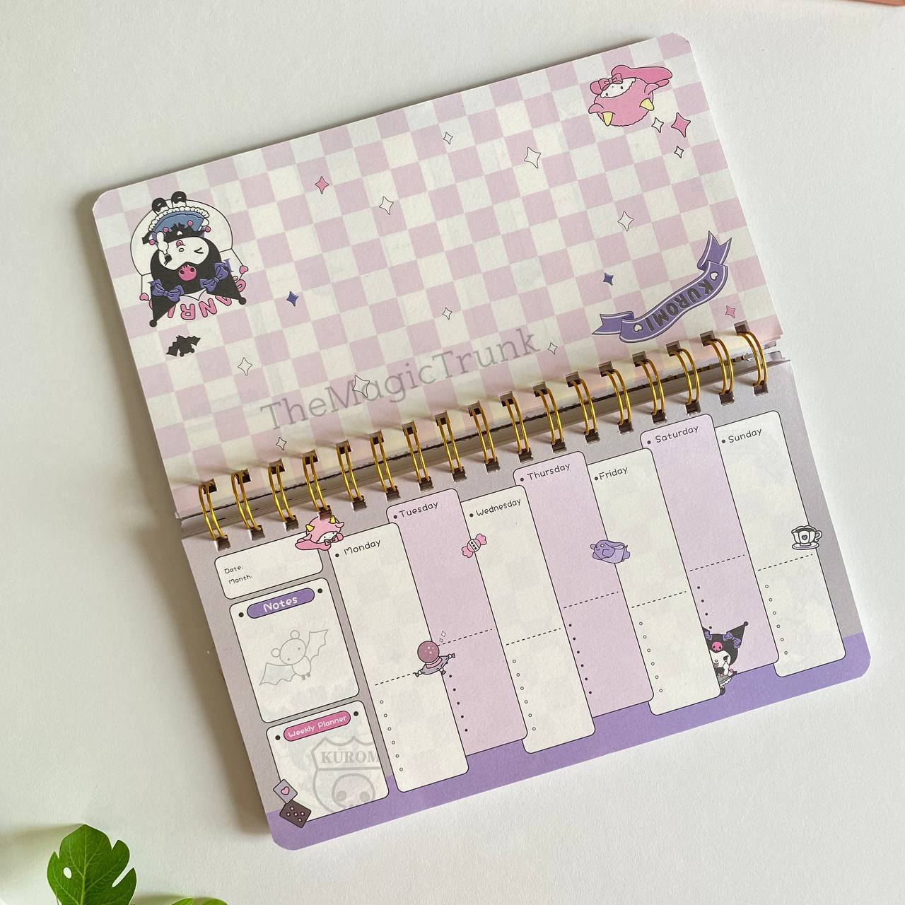 Sanrio Weekly Planner Spiral Diary ( 1pc )