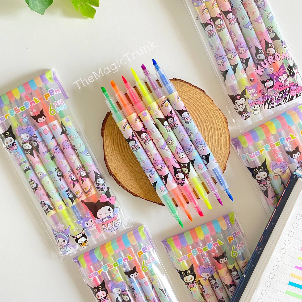 Kuromi Double Sided Highlighters Marker ( 6 pcs )