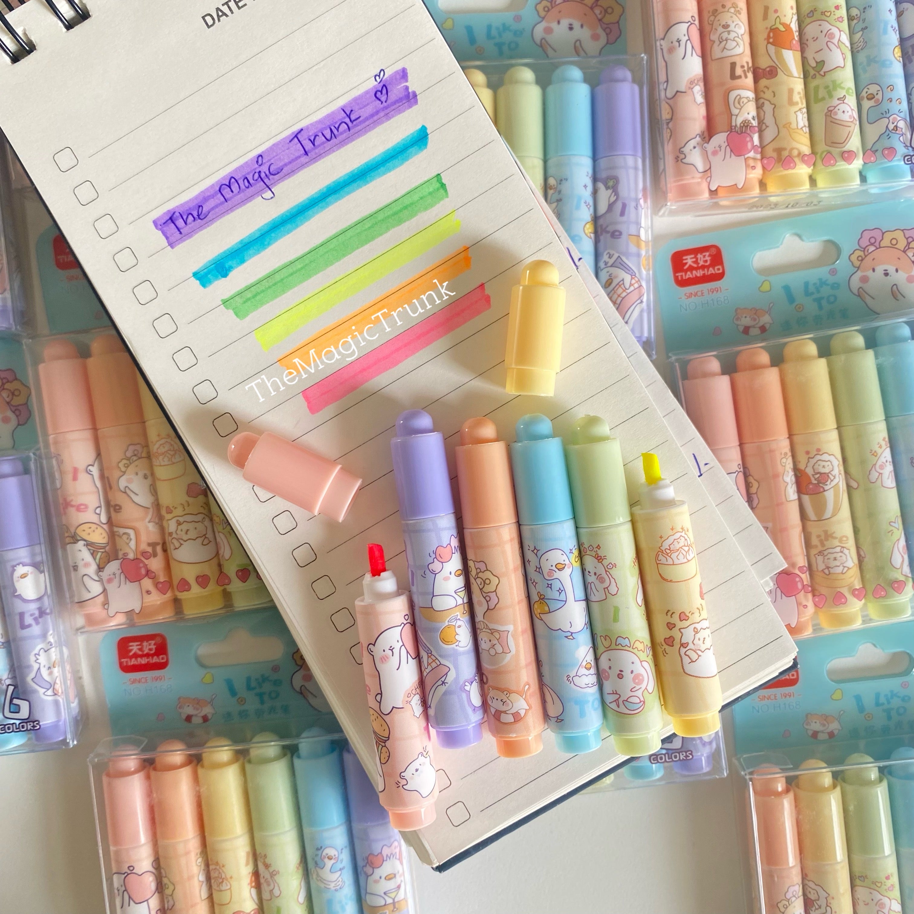 Japanese Style Highlighter Set ( 6pcs )