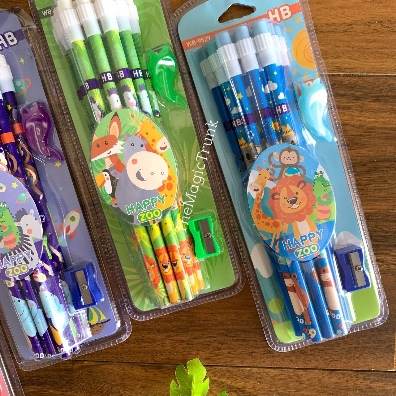 Jungle Theme Wooden Pencil Set ( 12 pcs )