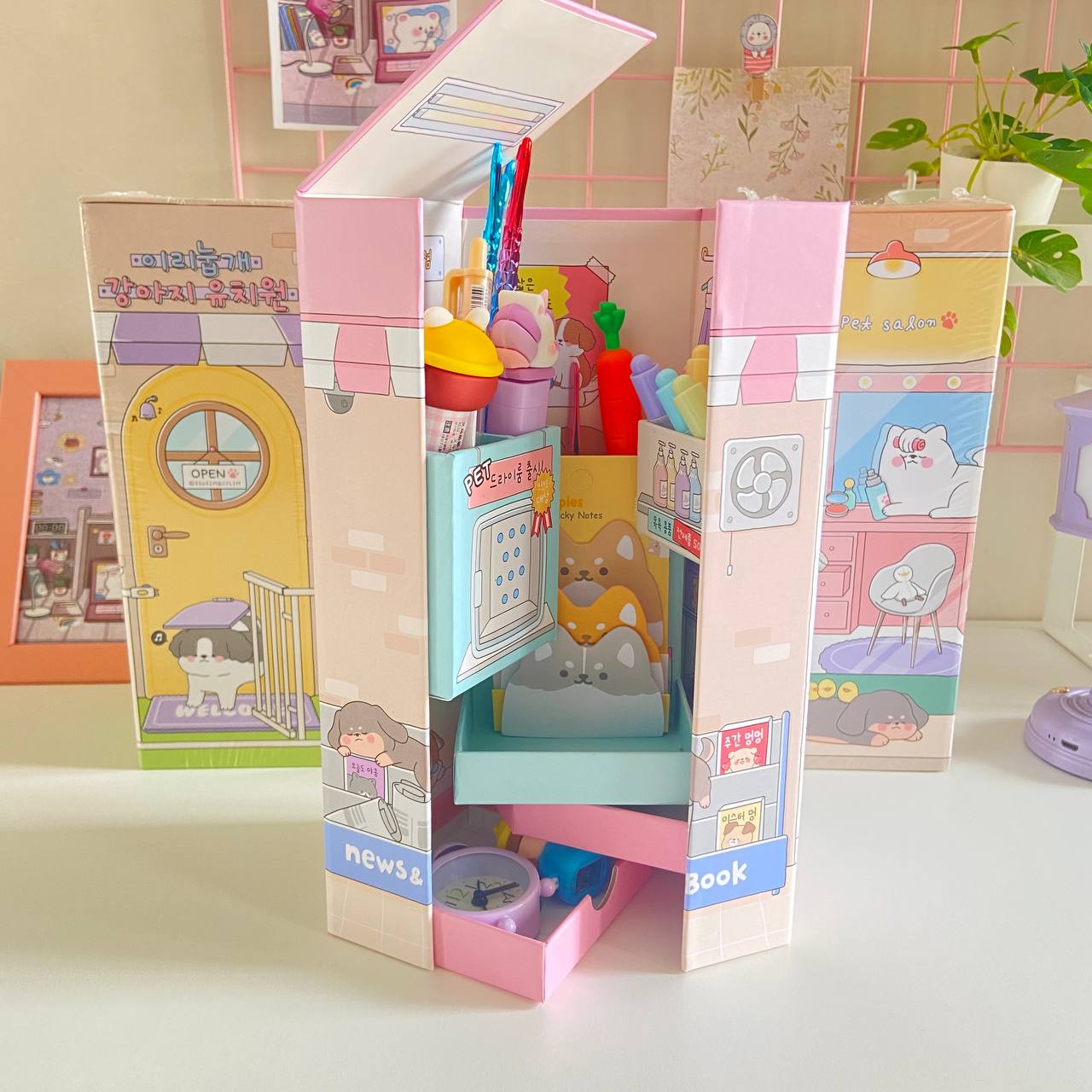 Kawaii Desk Organizer Foldable ( 1pc )