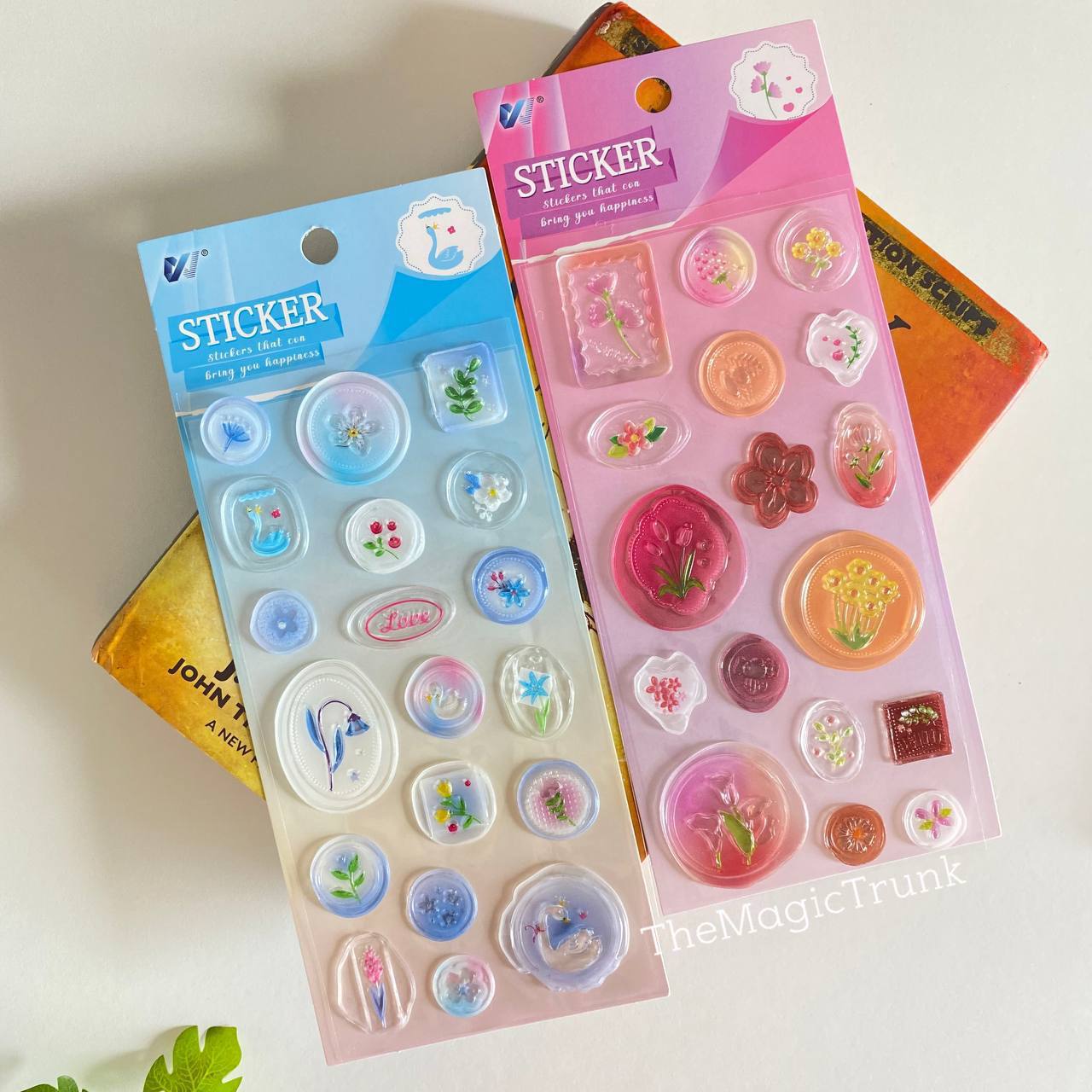 Semi Transparent Wax Seal Stickers Self Adhesive ( 1 Sheet )