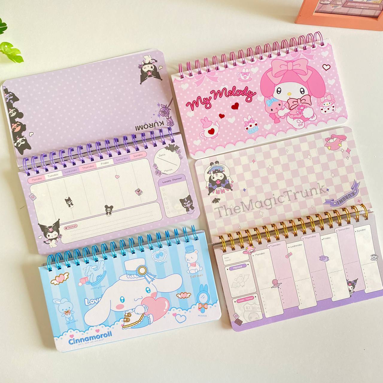 Sanrio Weekly Planner Spiral Diary ( 1pc )