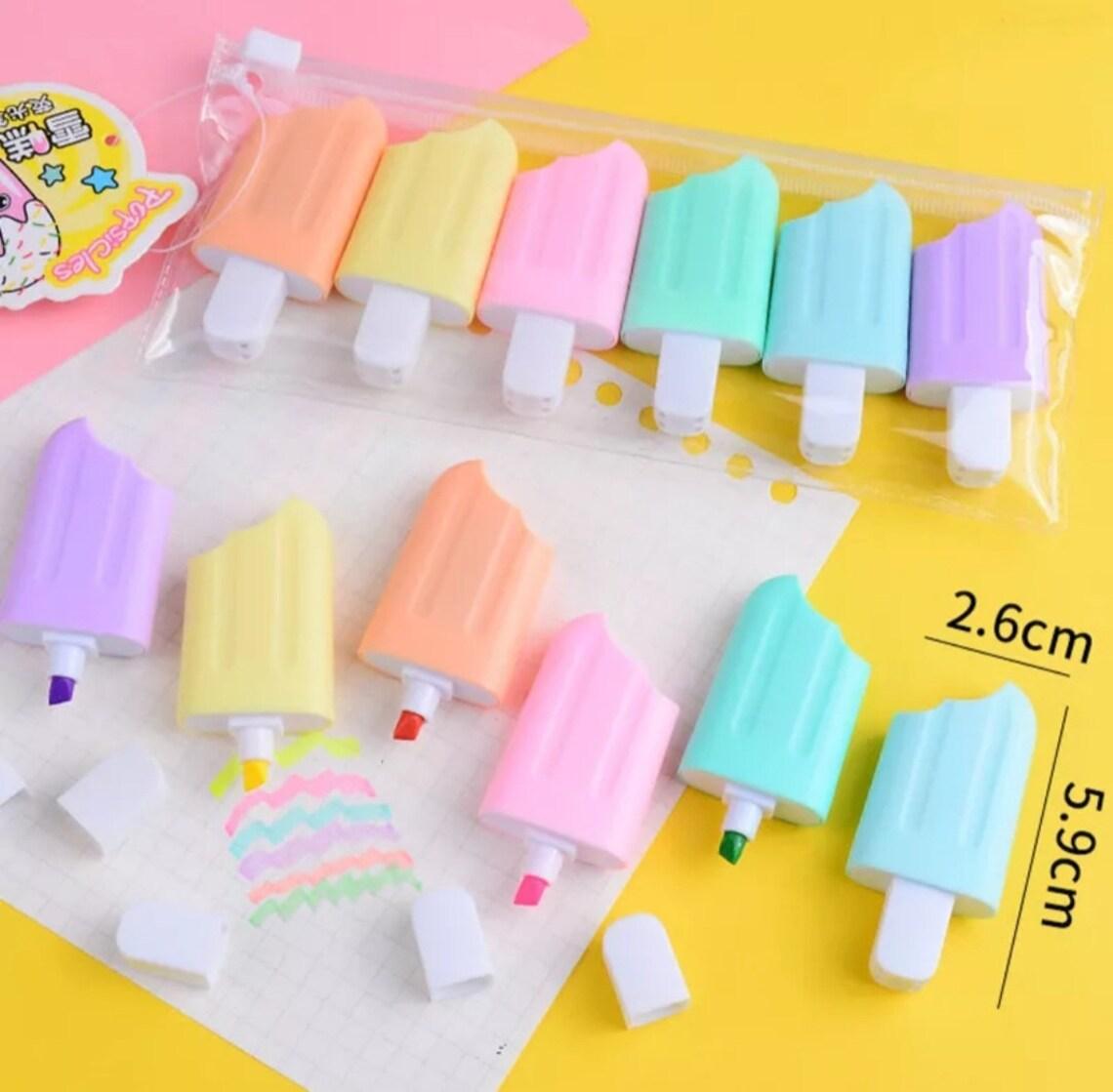 Ice cream Highlighters Set ( 6pcs )