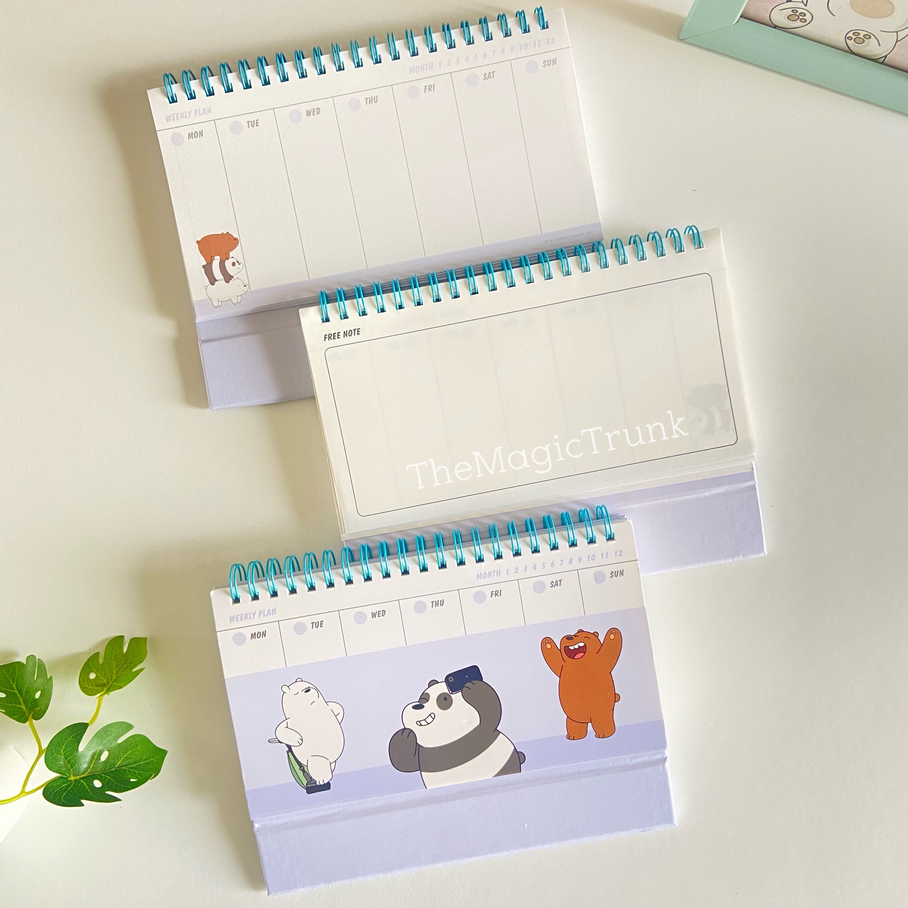 We Bare Bears Panda Weekly Planner ( 1pc )