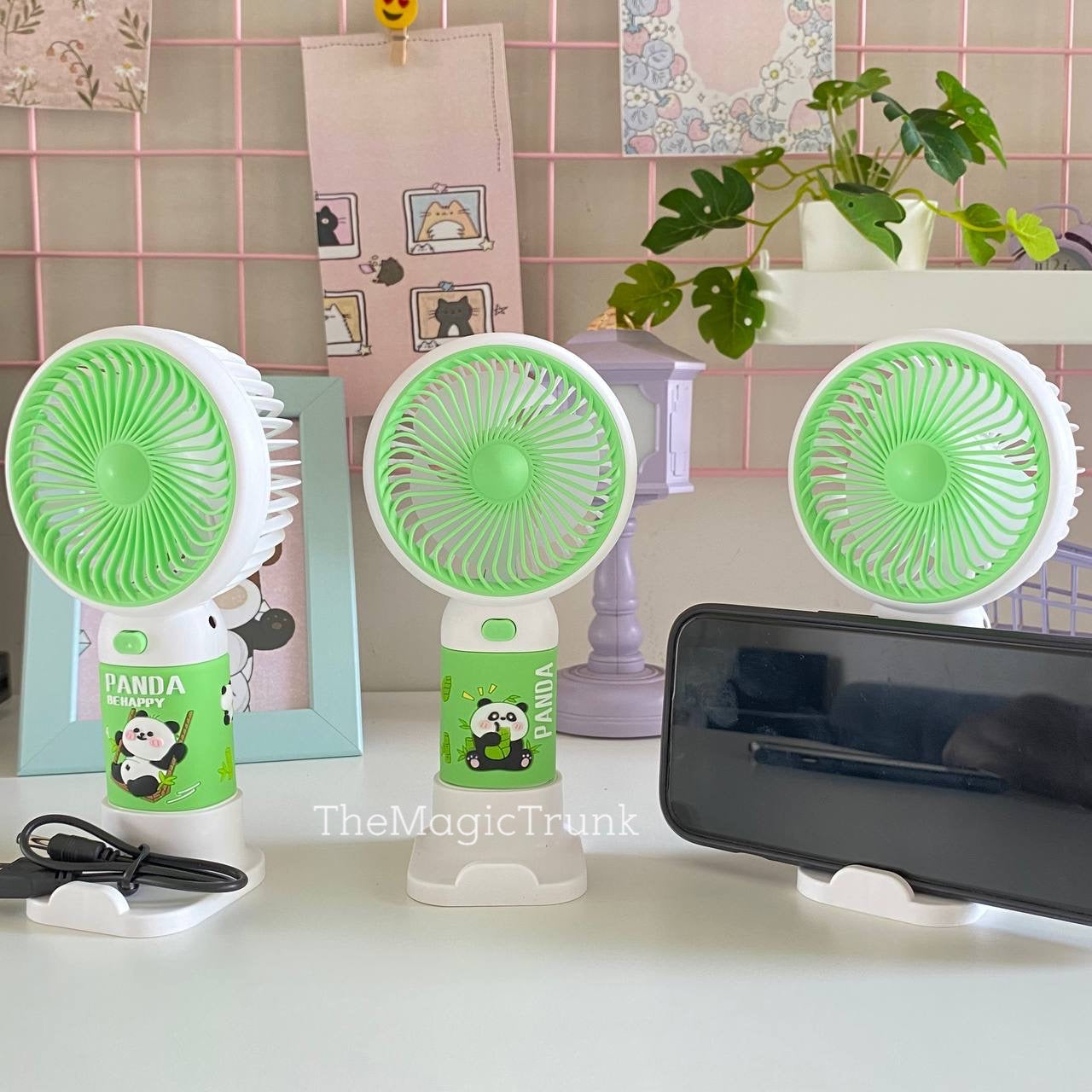 Panda Portable Rechargeable Hand Fan ( 1pc )