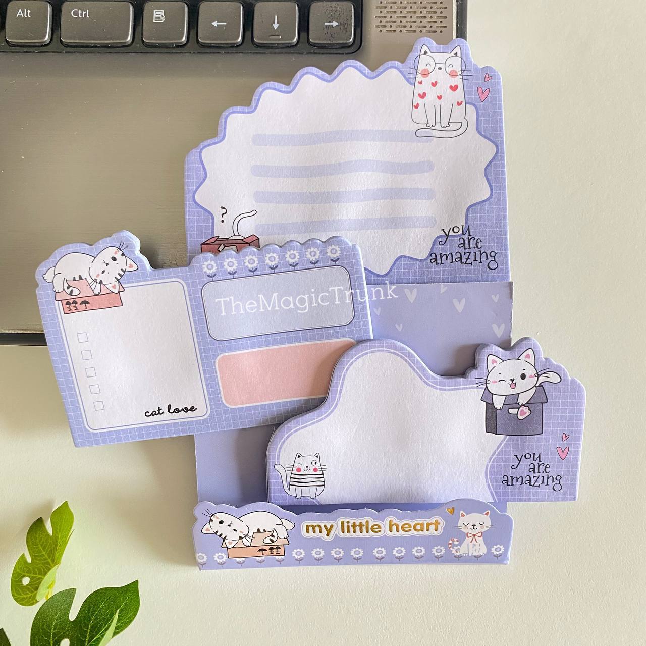 Cat Aesthetic Sticky Notes Set ( 1pc )