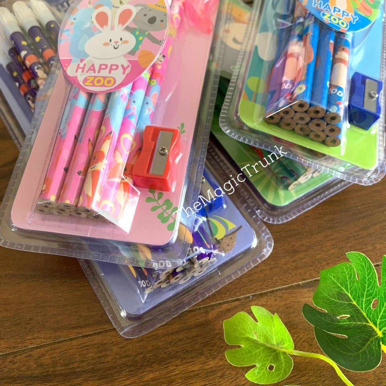 Jungle Theme Wooden Pencil Set ( 12 pcs )