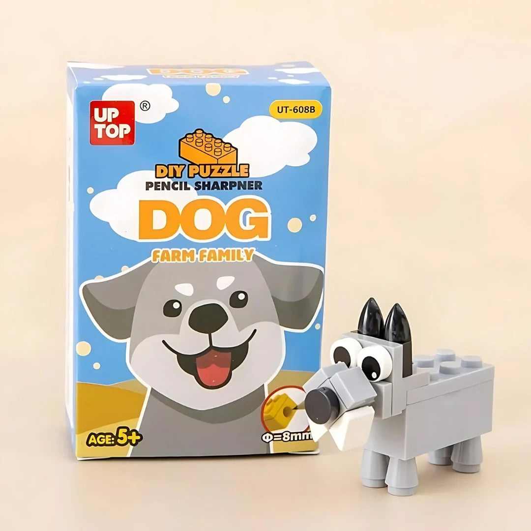 DIY Animals Lego Puzzle Pencil Sharpener ( 1pc )