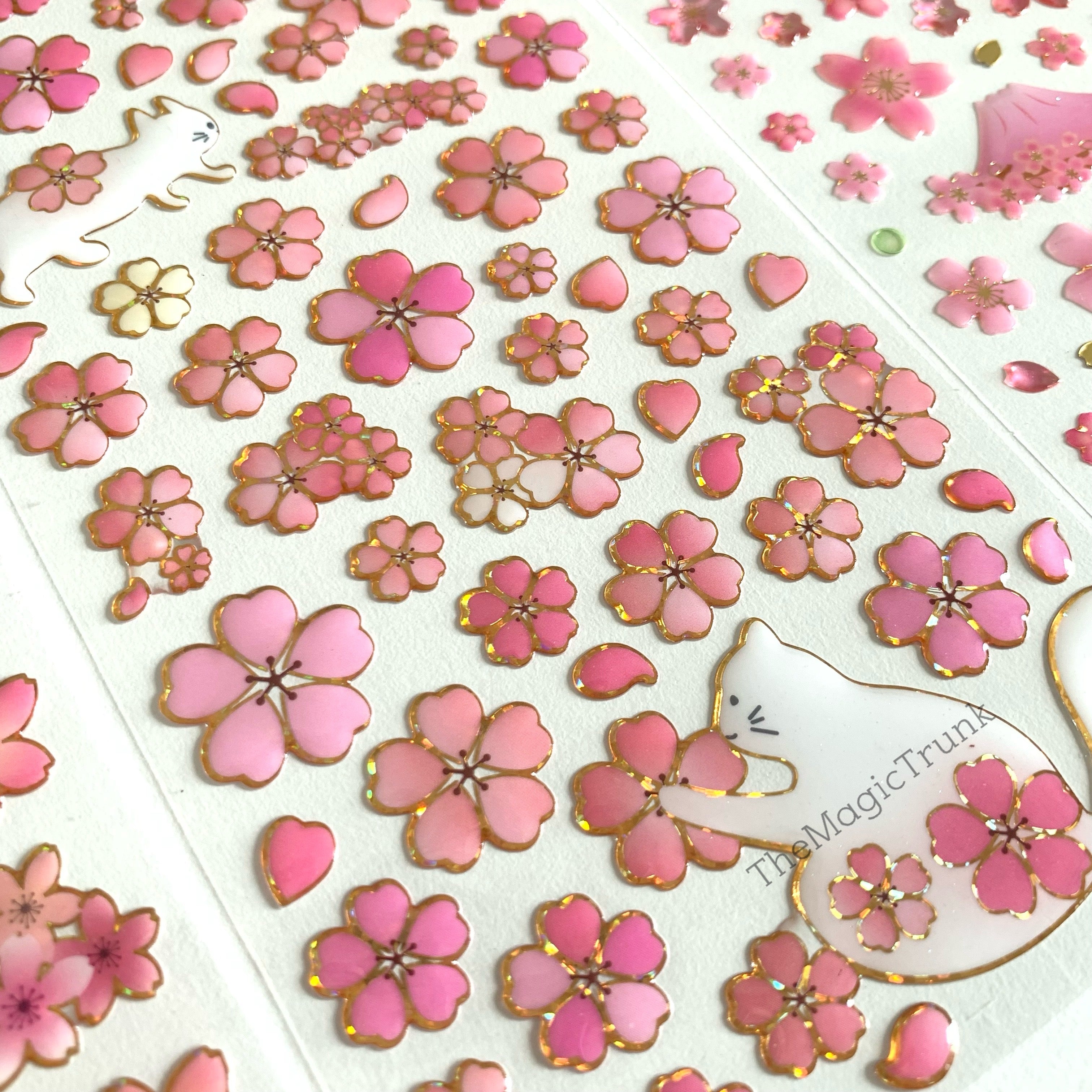 Cherry Blossom Stickers ( 1 Sheet )