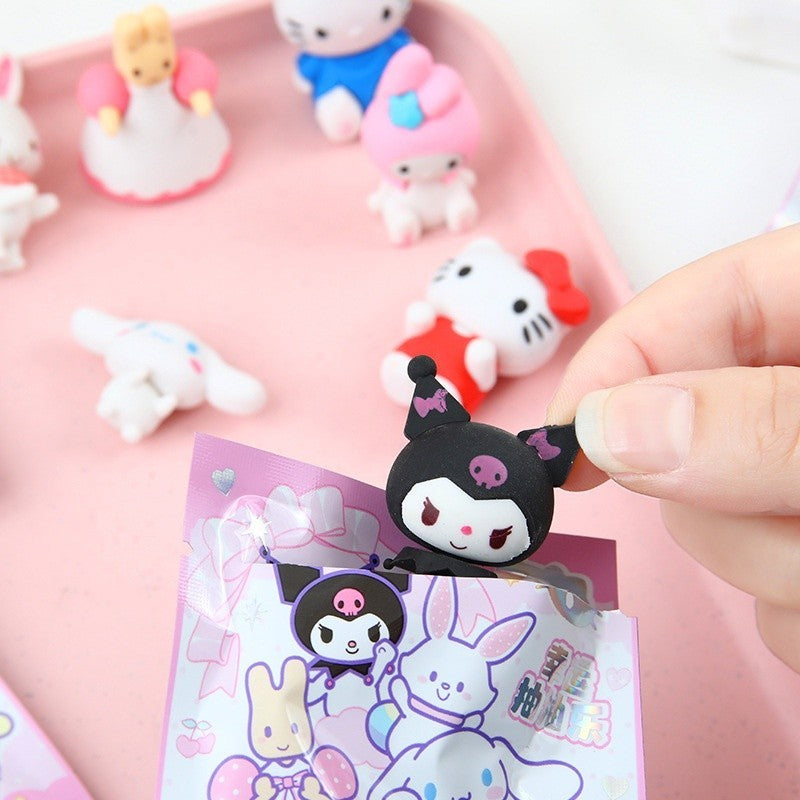 Sanrio 3D Mystery Surprise Erasers ( 1 pack )