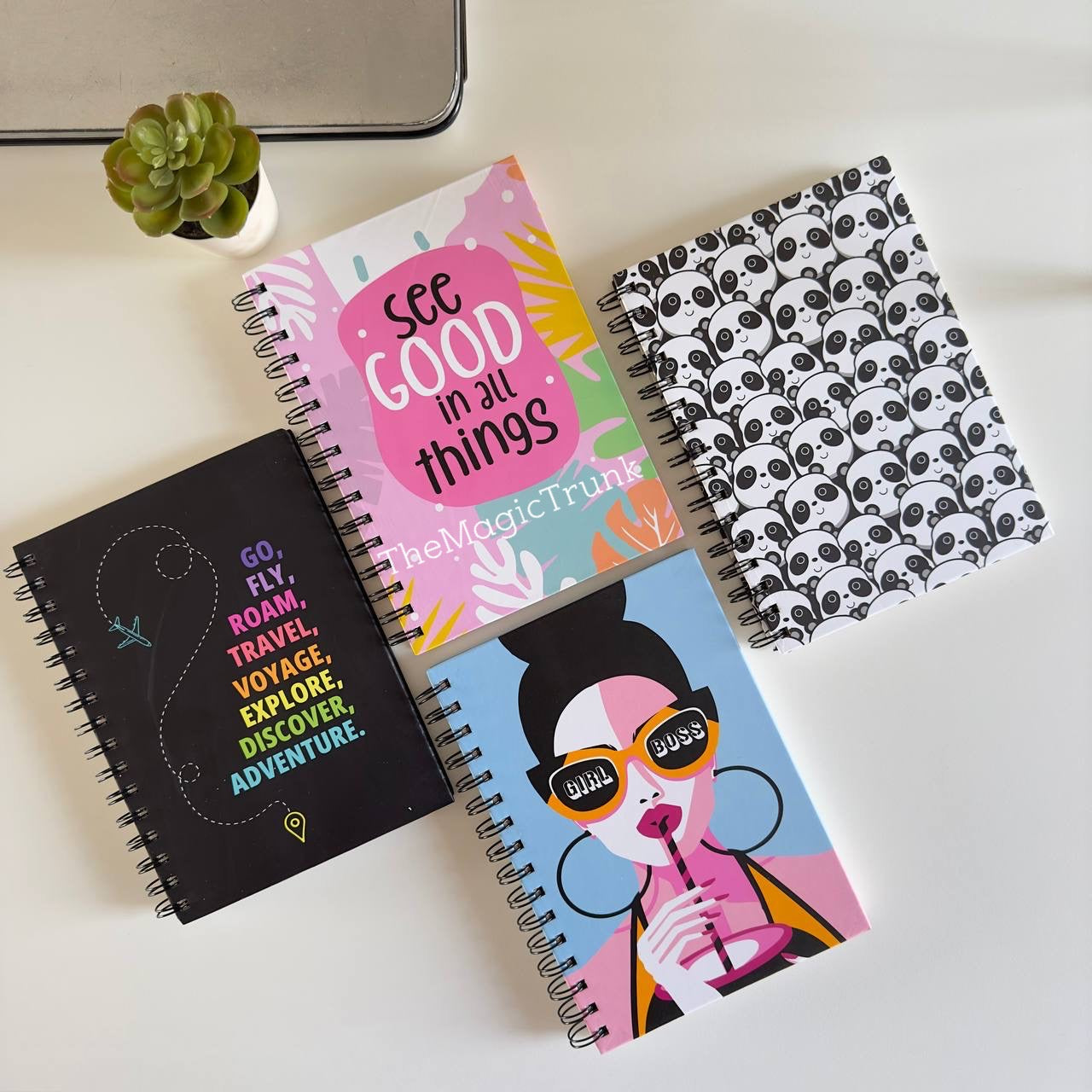 Quirky Spiral Notepad Diary ( 1pc )